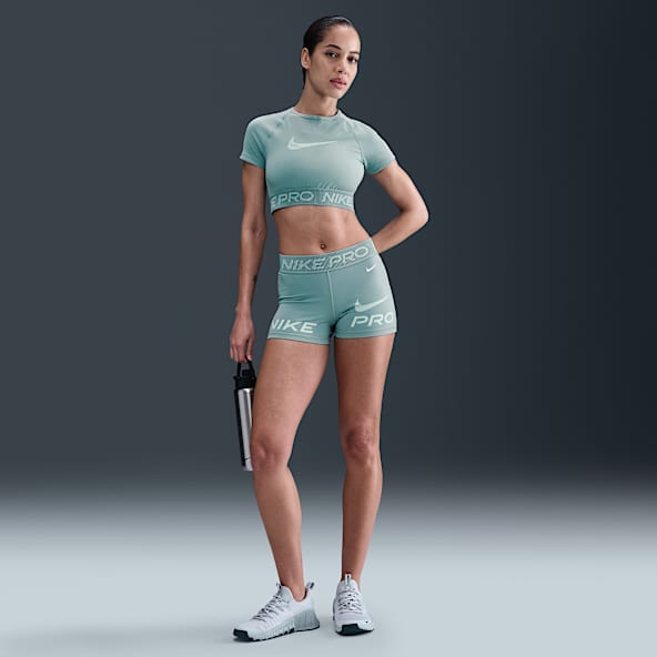 Green Biker Short Length Shorts. Nike.com